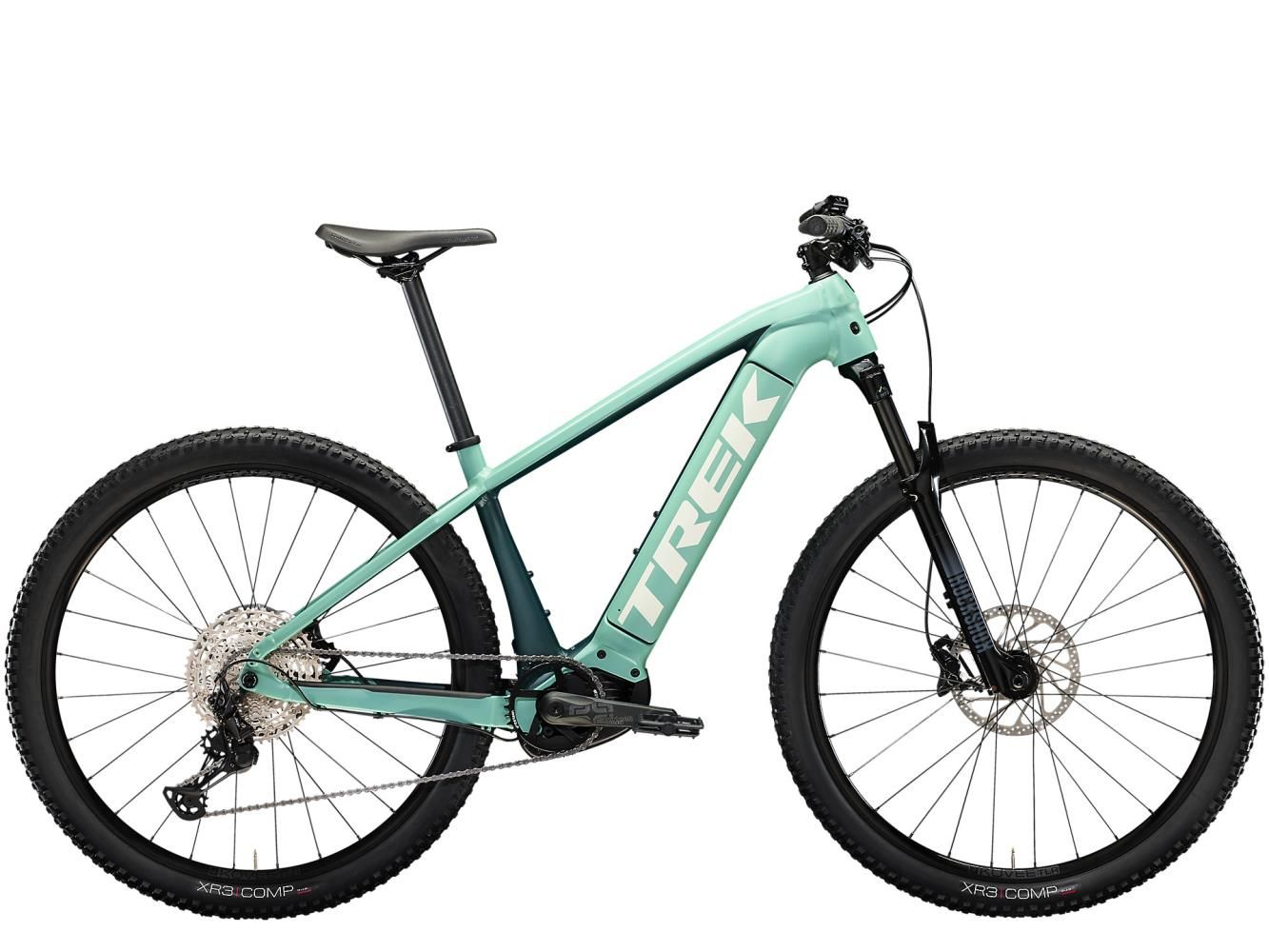 El MTB Trek Powerfly 5 Satin Blue Sage Juniper