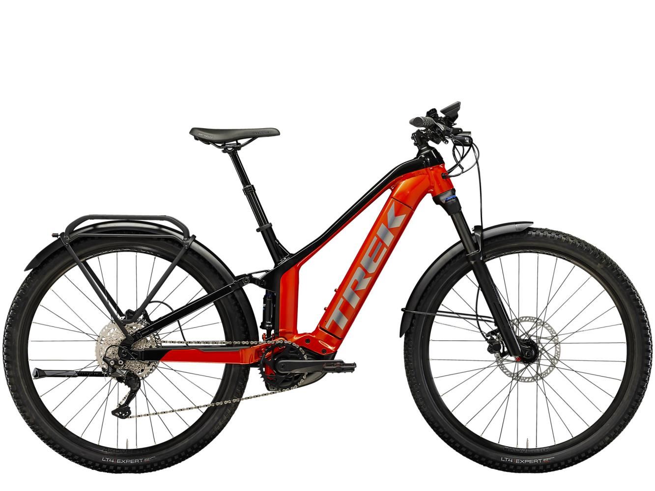 El MTB Trek Powerfly FS 4 EQ Gen 3 29" Röd/Svart