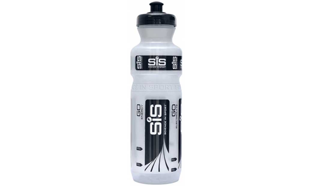Flaska SIS Narrow Neck 800 ml klar/svart