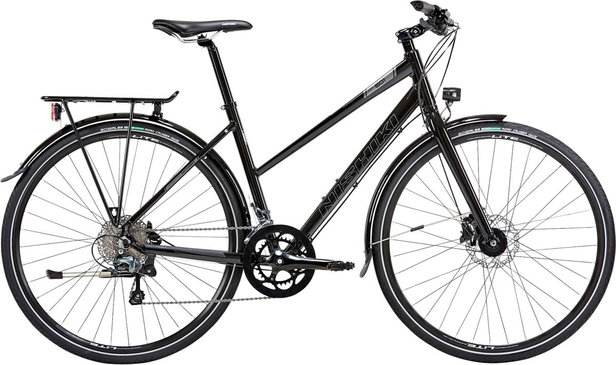 Hybridcykel Nishiki City 601 Dam svart