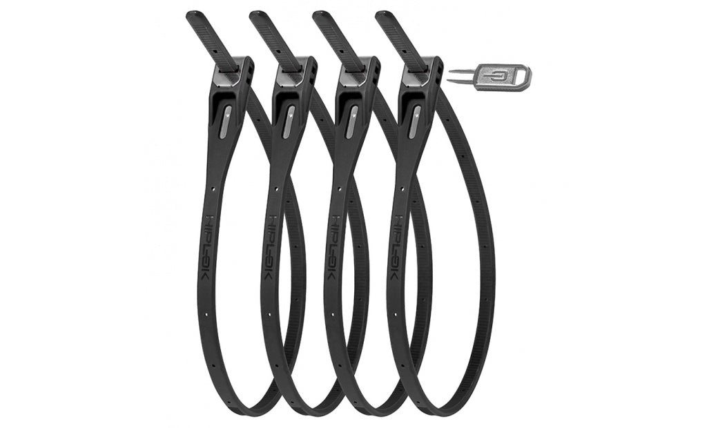 Vajerlås HIPLOK Z LOK 4 pack 40cm Svart
