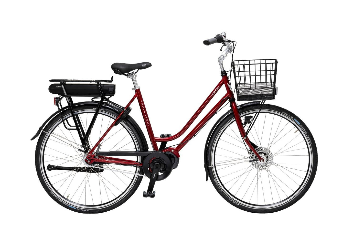 Elcykel Skeppshult Nova Premium El Dam 7-Växlar Röd Flam