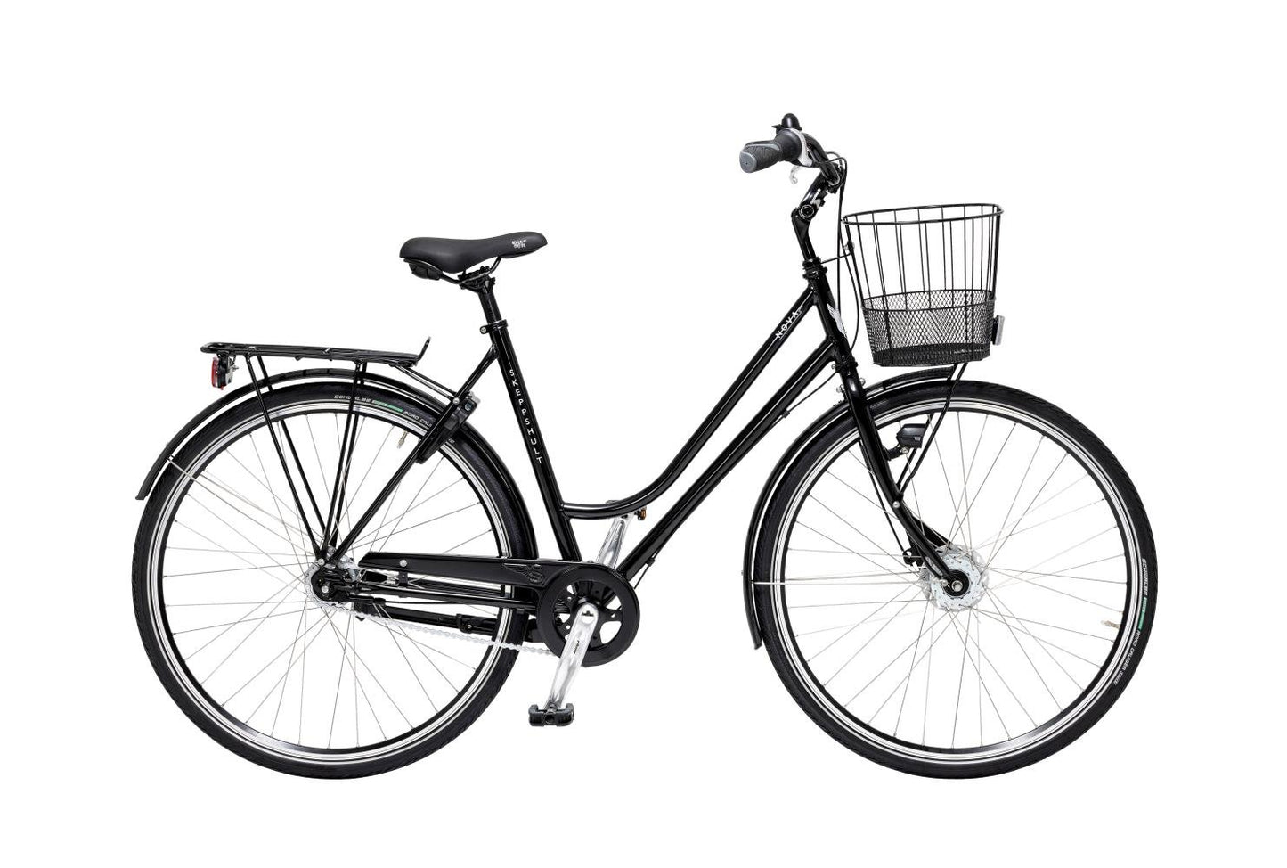 Damcykel Skeppshult Nova Premium 7-Växlar Svart Spegel