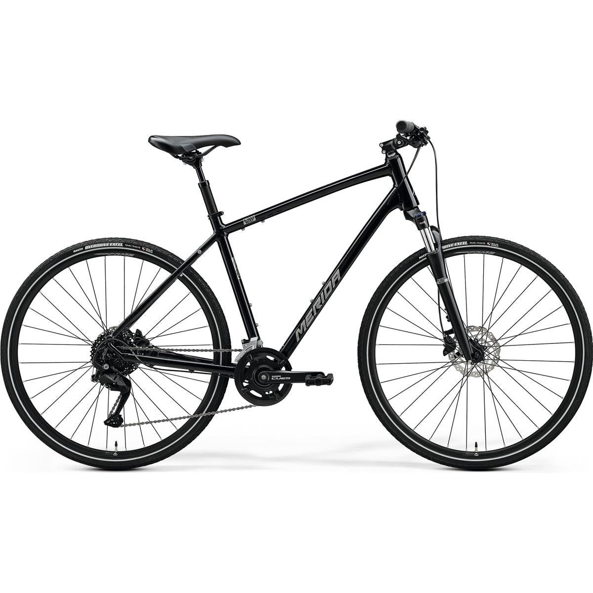 Hybridcykel Merida Crossway 100, herr Svart/Silver