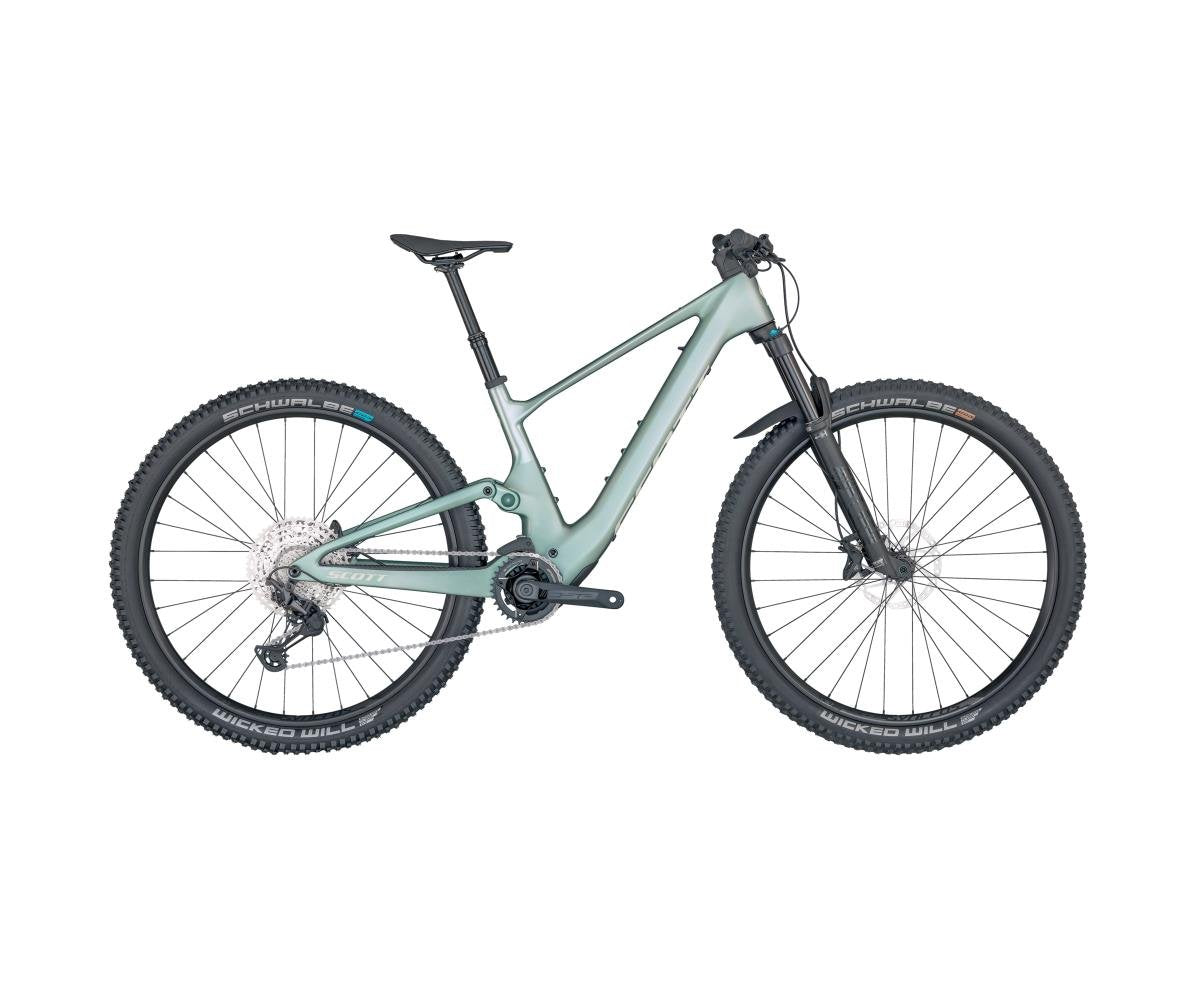 El MTB Scott Contessa Lumen eRIDE 900 grön