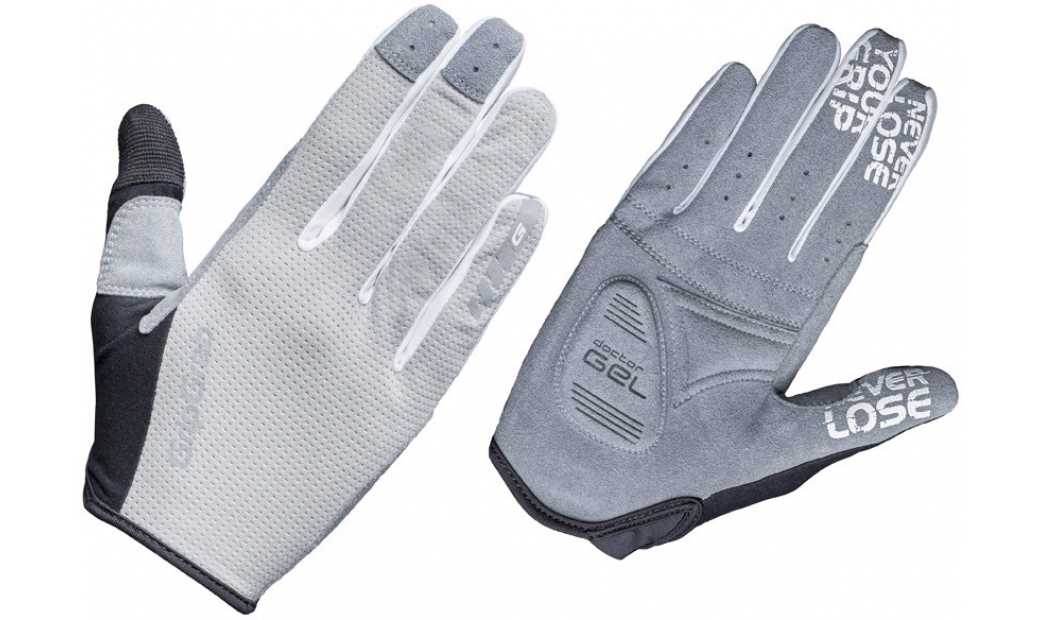 Handskar GripGrab Shark Padded Full Finger grå