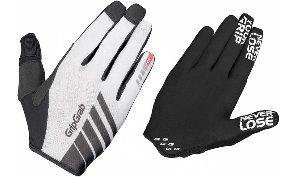 Handskar GripGrab Racing InsideGrip Full Finger vit/svart