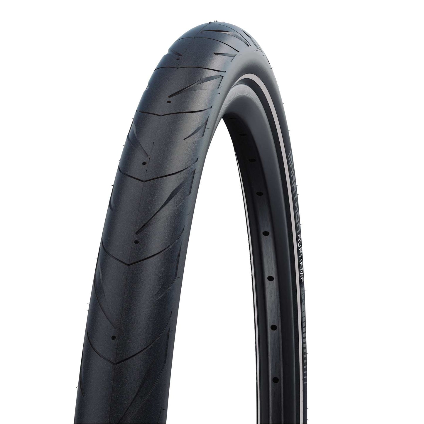 Cykeldäck Schwalbe Marathon Supreme ADDIX V-Guard 50-559 (26x2.00") Svart/Reflex Vikbart
