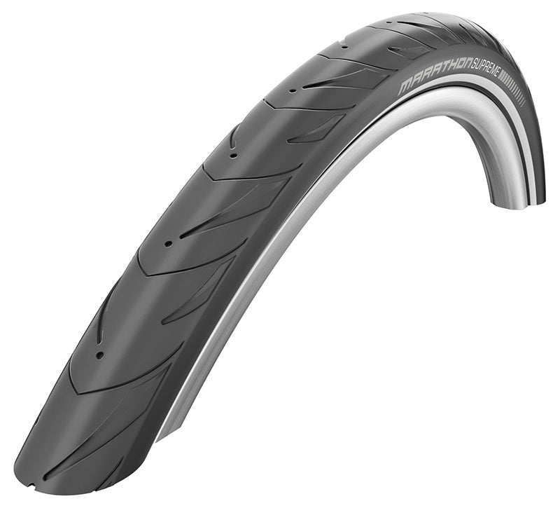Cykeldäck Schwalbe Marathon Supreme RaceGuard TLR 37-622 Svart Vikbart