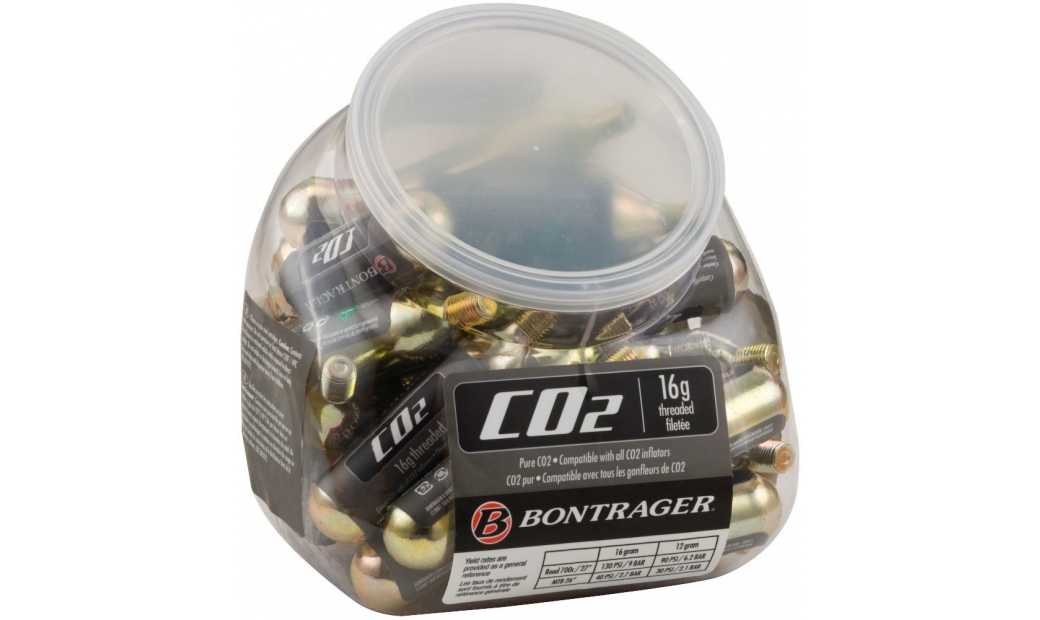 Kolsyrepatron Bontrager Co2-patron gängad 16 gram 1st
