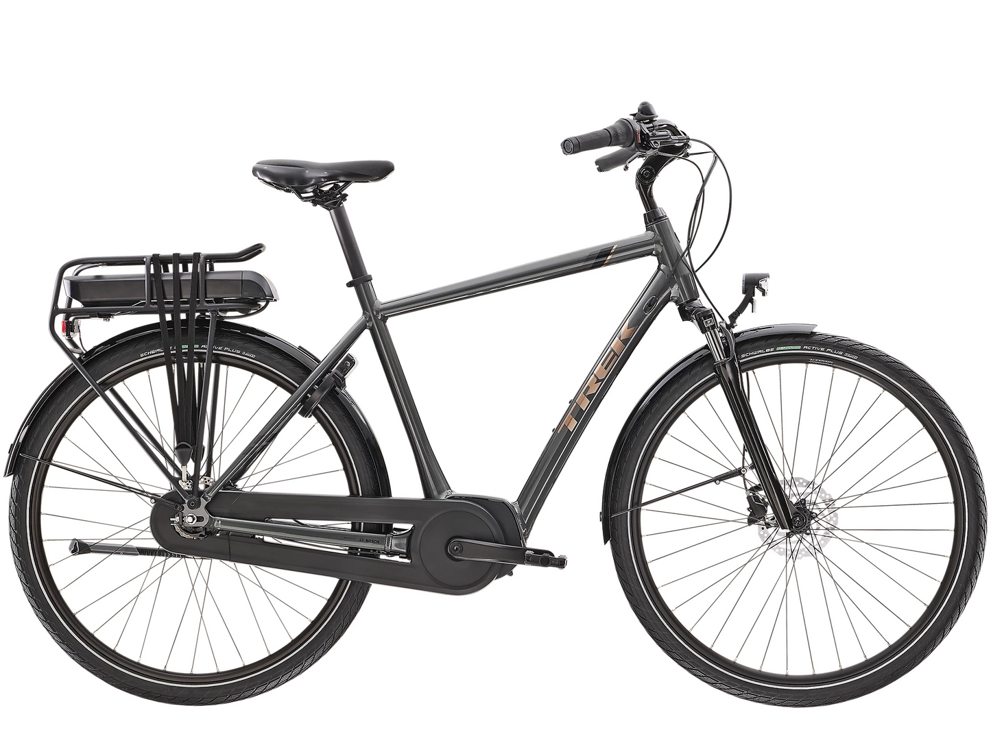 Elcykel Trek District+ 1 300Wh grå