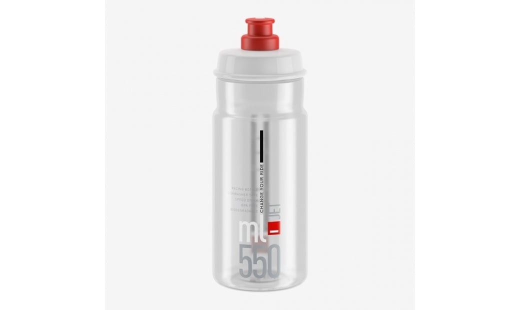 Flaska Elite Jet Klar/Röd 550ml