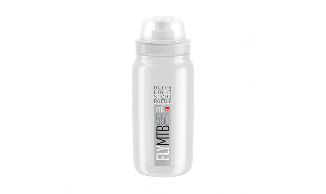 Flaska Elite FLY MTB Klar/Grå 550ml