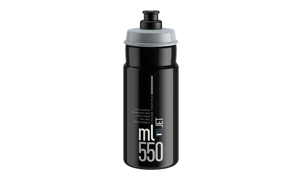 Flaska Elite Jet Svart/Grå 550ml