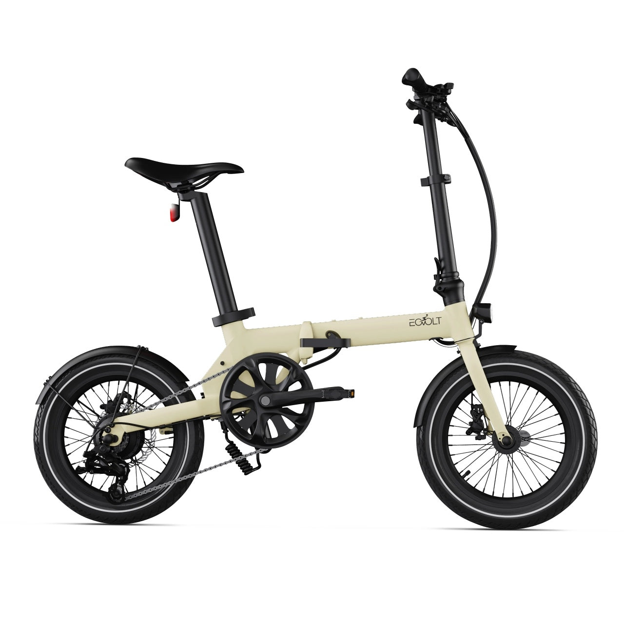 Vikbar elcykel Eovolt Morning 16" beige