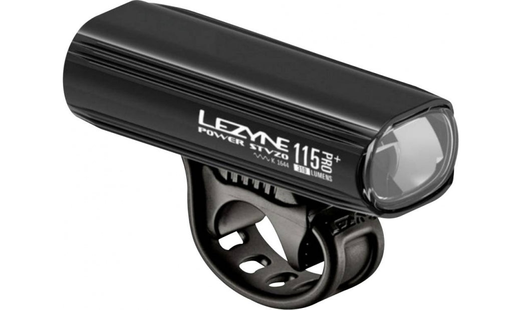 Framlampa Lezyne Power Pro 115+ LED Uppladdningsbara batteri via USB Svart