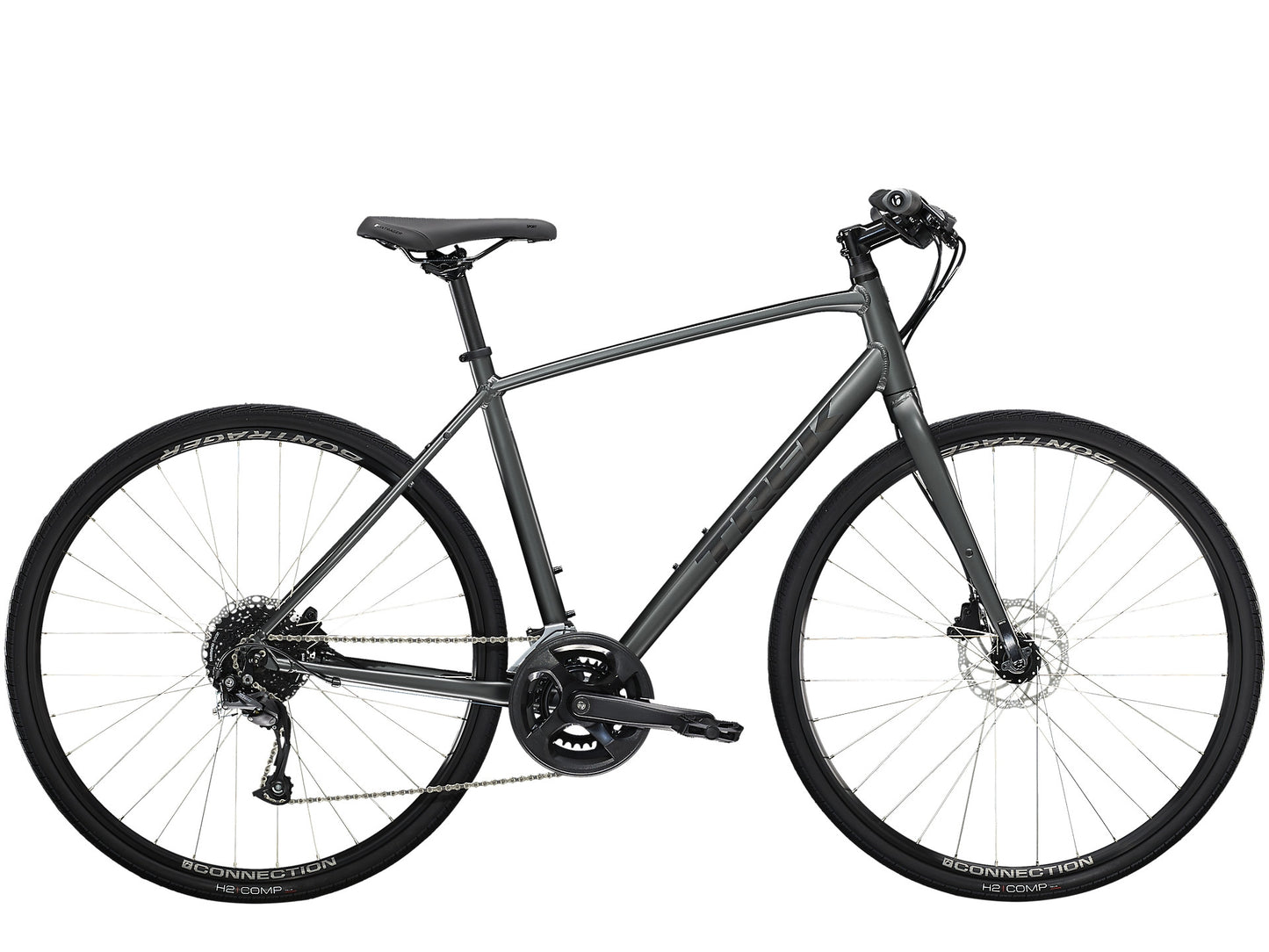 Hybridcykel Trek FX 2 Disc grå