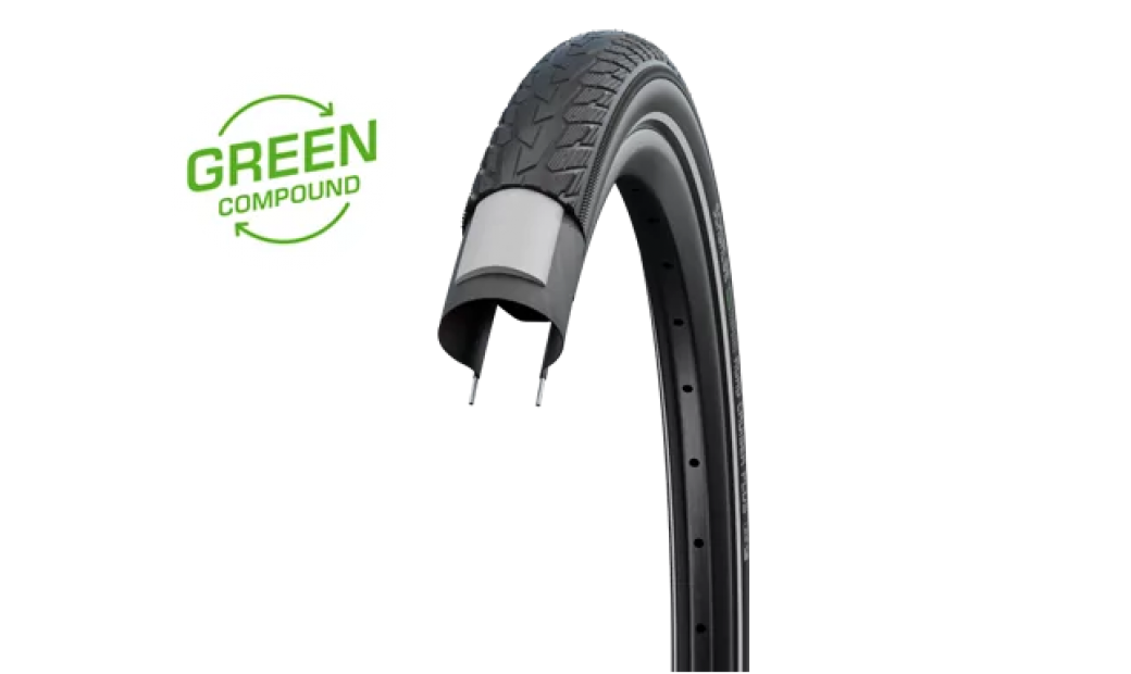 Cykeldäck Schwalbe Road Cruiser Plus Green PunctureGuard 28 x 2.00" (50-622) black/black