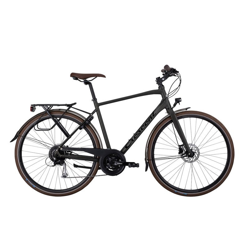 Hybridcykel Crescent Kebne Mossgrön matt