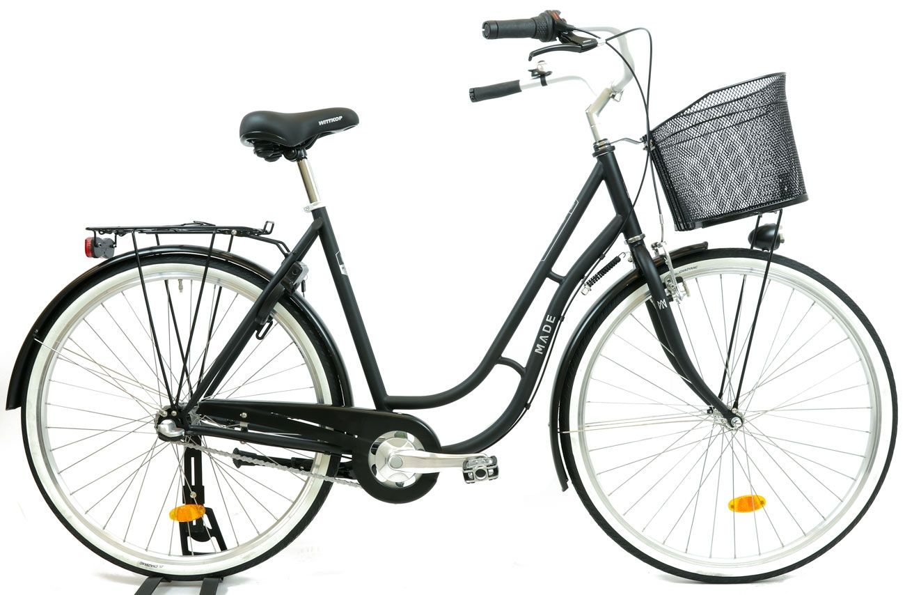 Damcykel MADE Alcea 3-växlad 28" matt svart