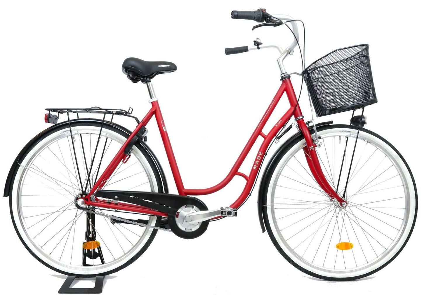 Damcykel MADE Alcea 3-växlad 28" matt röd