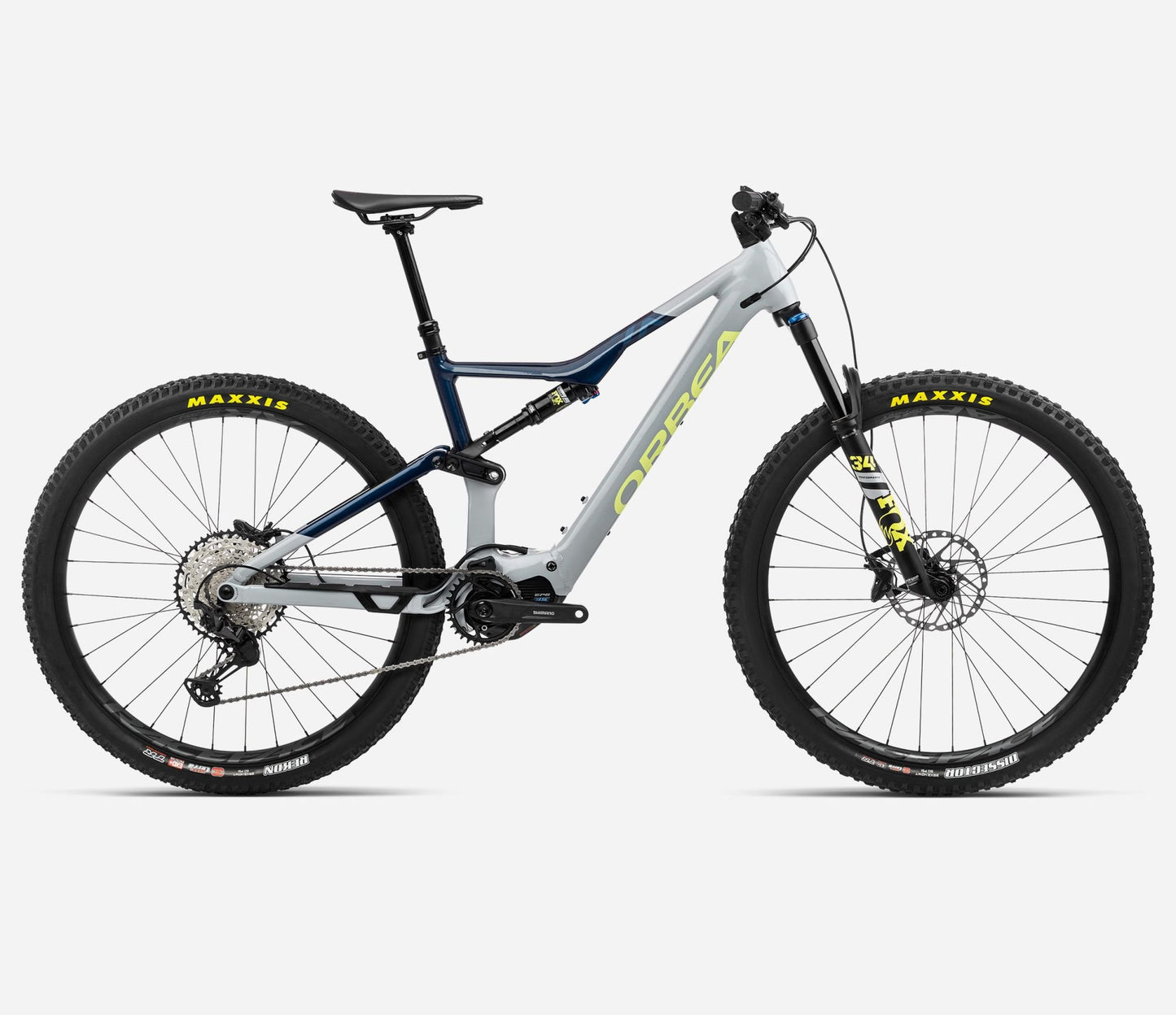 El MTB Orbea Rise H20 Grå/Blå