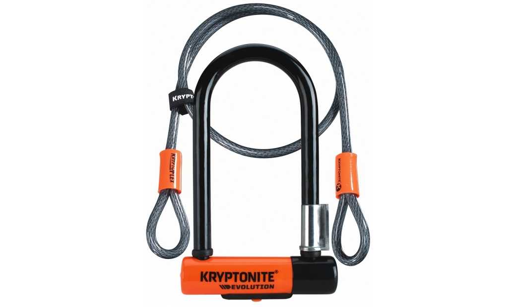 Bygellås Kryptonite Evolution Mini-7 inkl. låsvajer