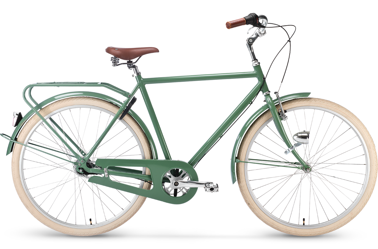 Stålhästen Prima grön herr 3 vxl, Komfortsadel