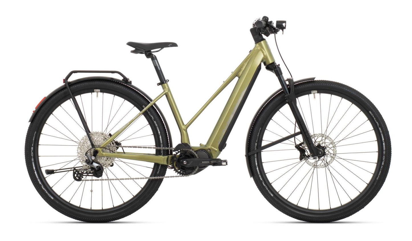 Elcykel Superior Hybrid EXR 6090 L Touring matte olive metallic