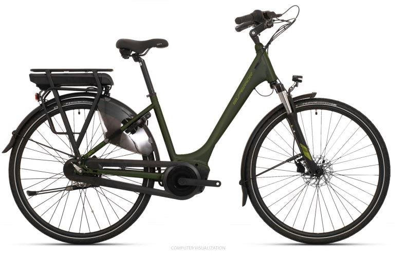 Elcykel Superior Dam SBC 200 matte dark green