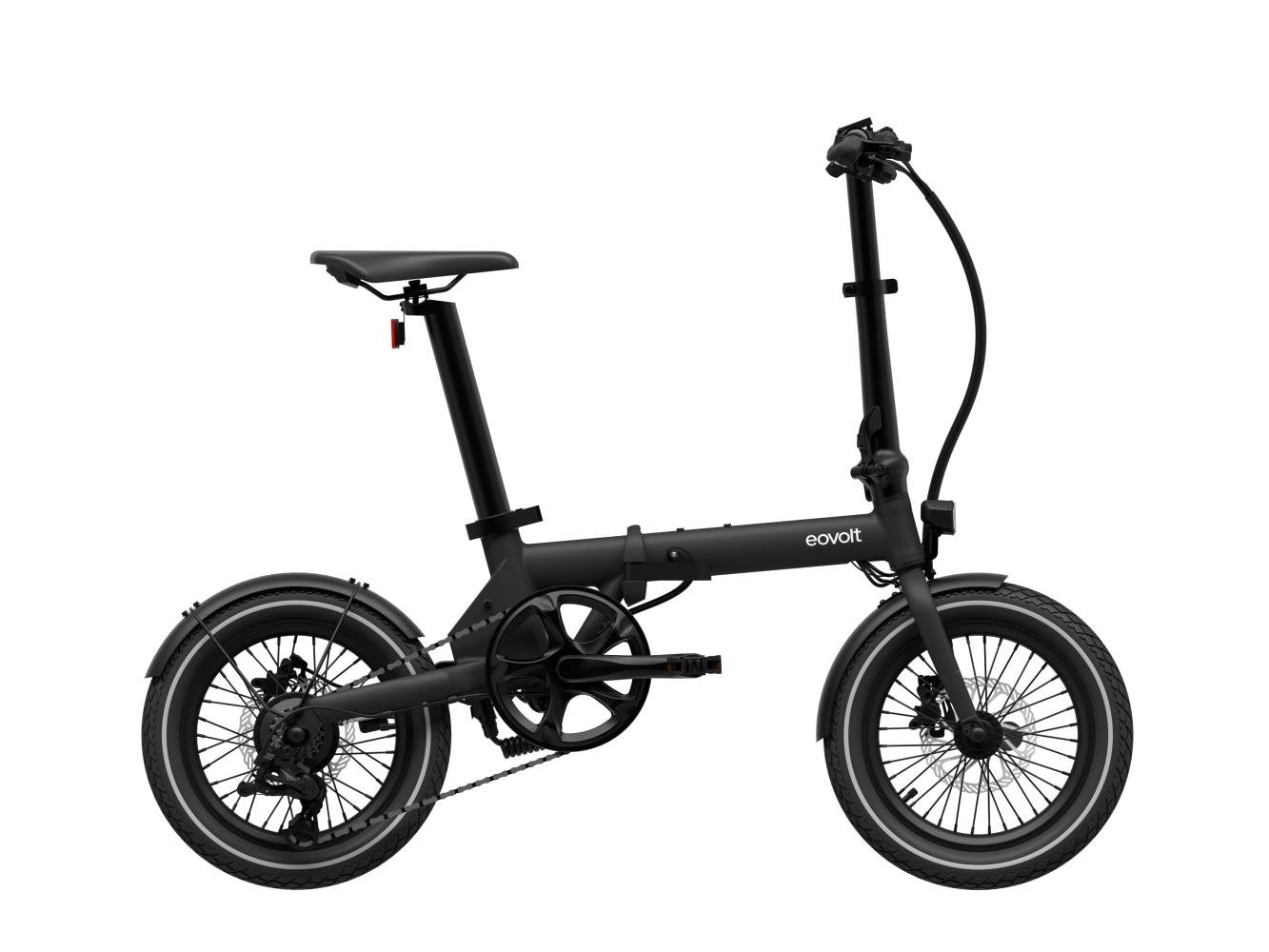 Hopfällbar Elcykel Eovolt Morning Onyx Black 16"