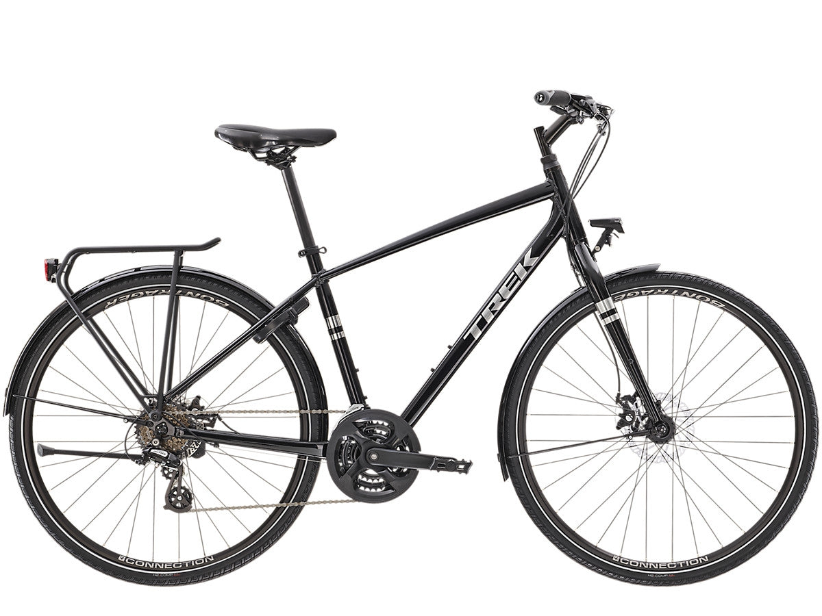 Hybridcykel Trek Verve 1 Equipped svart