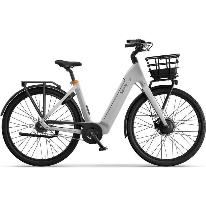 Elcykel Ecoride Ambassador 4 Framhjulsmotor Fotbroms White