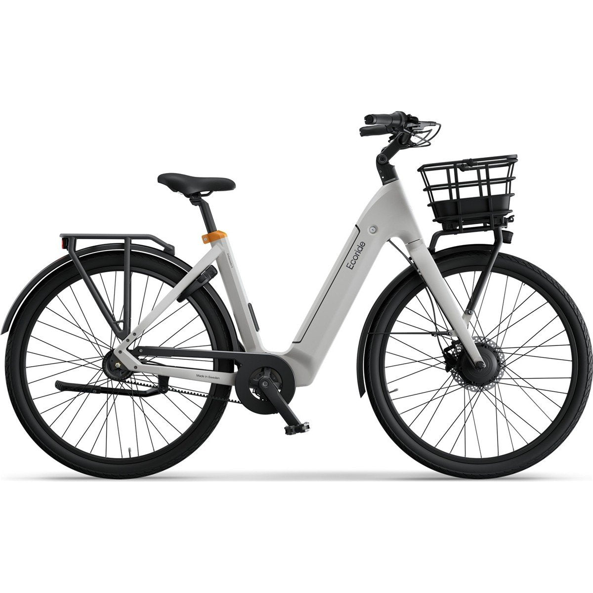 Elcykel Ecoride Ambassador 4 Framhjulsmotor Remdrift Fotbroms White