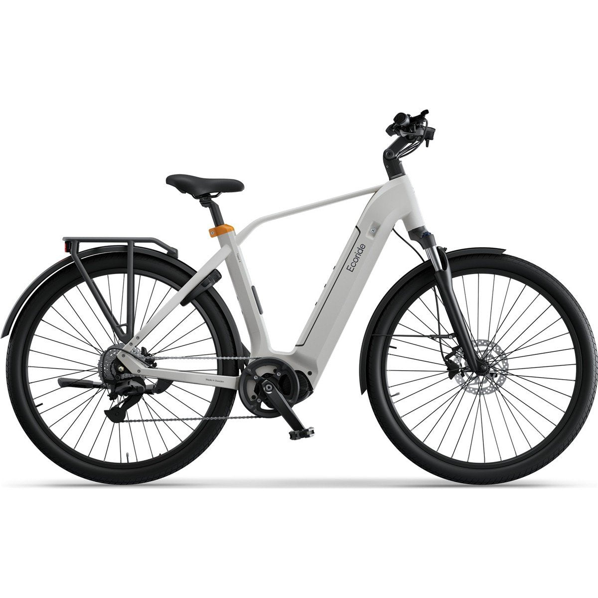 Elcykel Ecoride Tripper 4 Mittmotor Herrcykel White