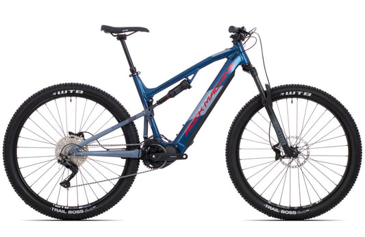 El MTB Rock Machine Blizzard INT E30-29 blå/röd/grå
