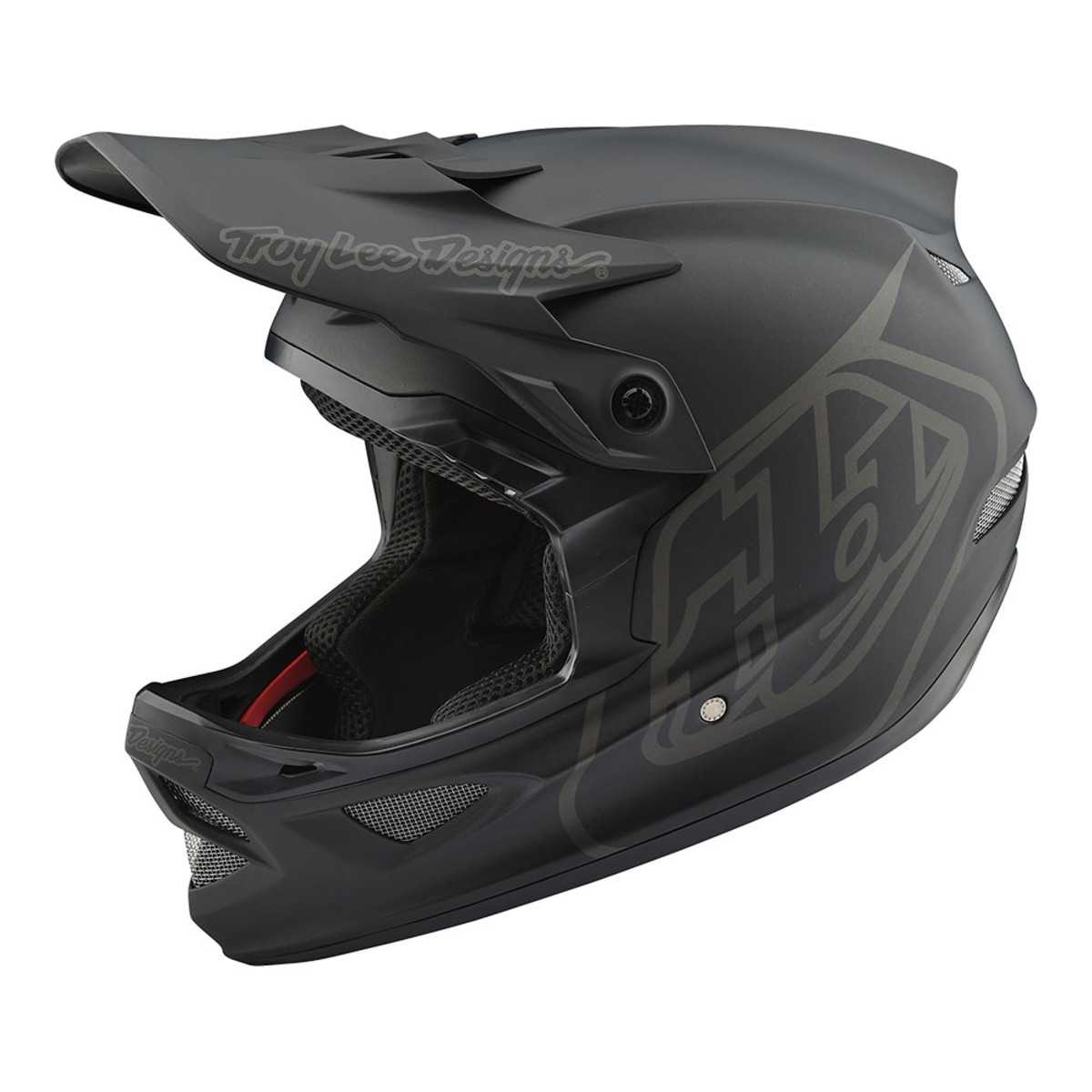 Cykelhjälm Troy Lee Designs D3 Fiberlite Mono svart