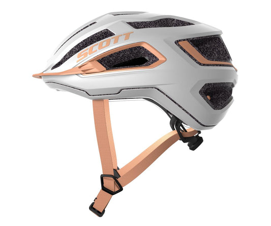 Cykelhjälm Scott Arx Plus MIPS vit/beige