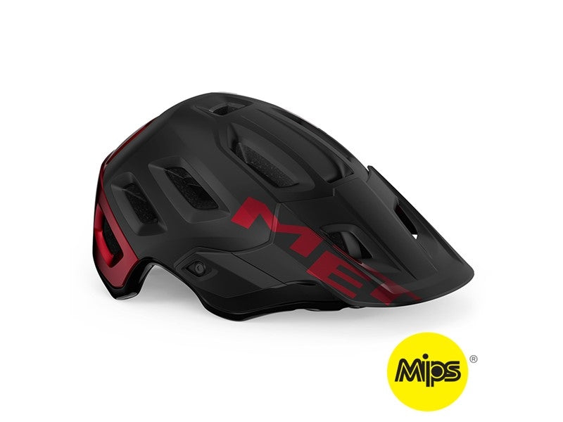 Cykelhjälm MET Roam MIPS svart/röd