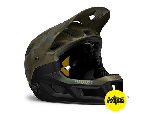 Cykelhjälm MET Parachute MCR MIPS grön/svart