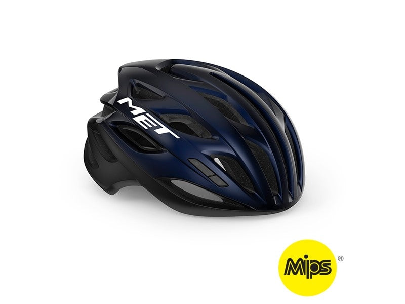 Cykelhjälm MET Estro MIPS blå/svart