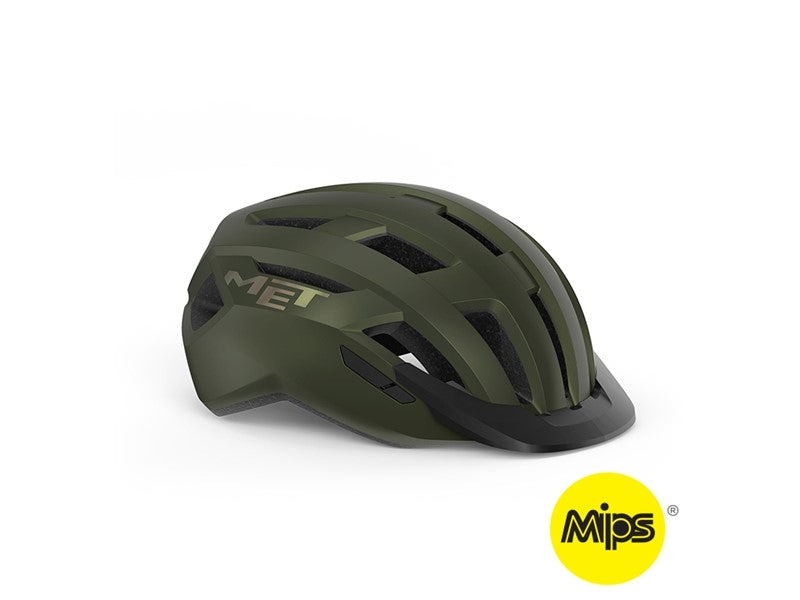 Cykelhjälm MET Allroad MIPS grön/svart