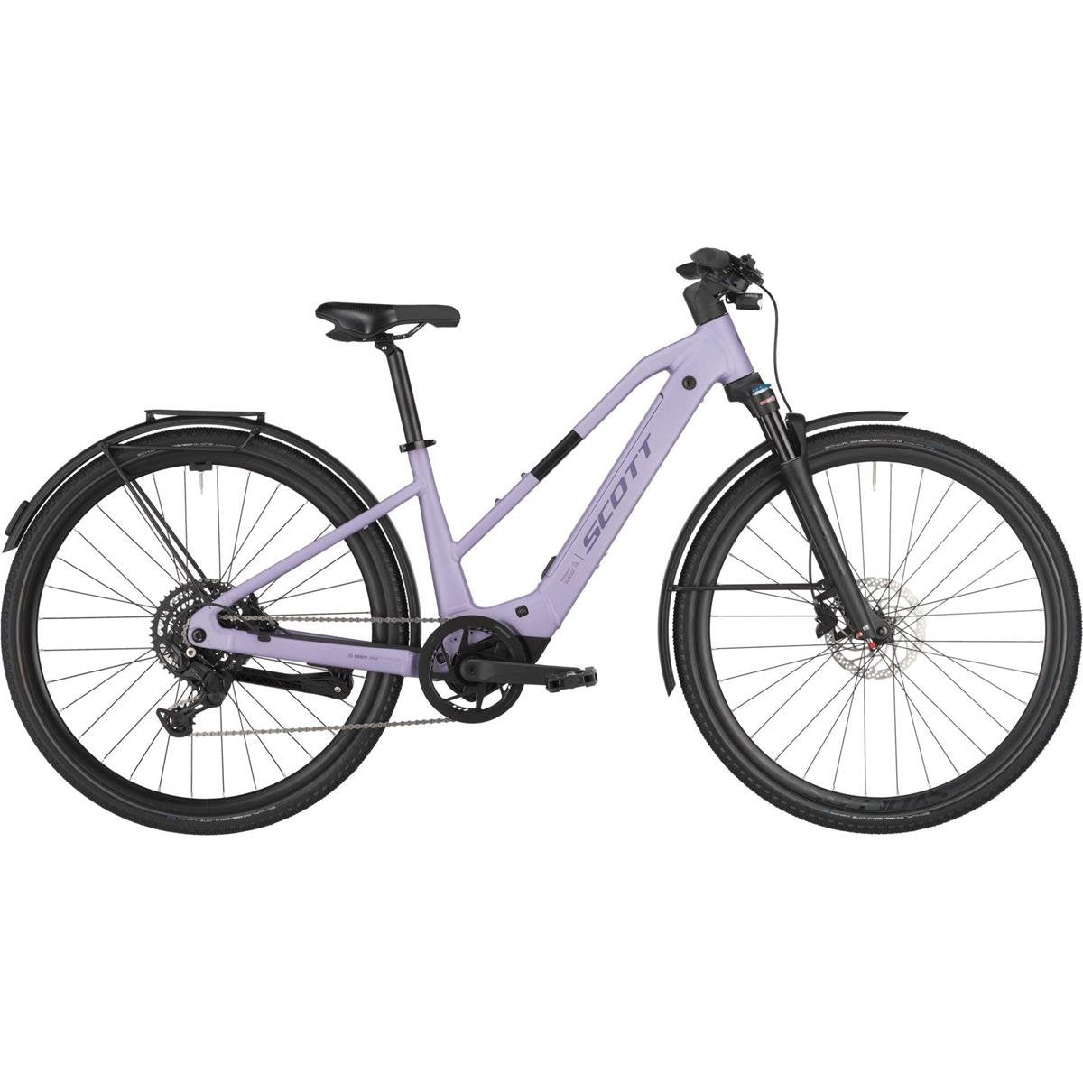 Elcykel Hybrid Scott Passage 30 Slope Lila Purple