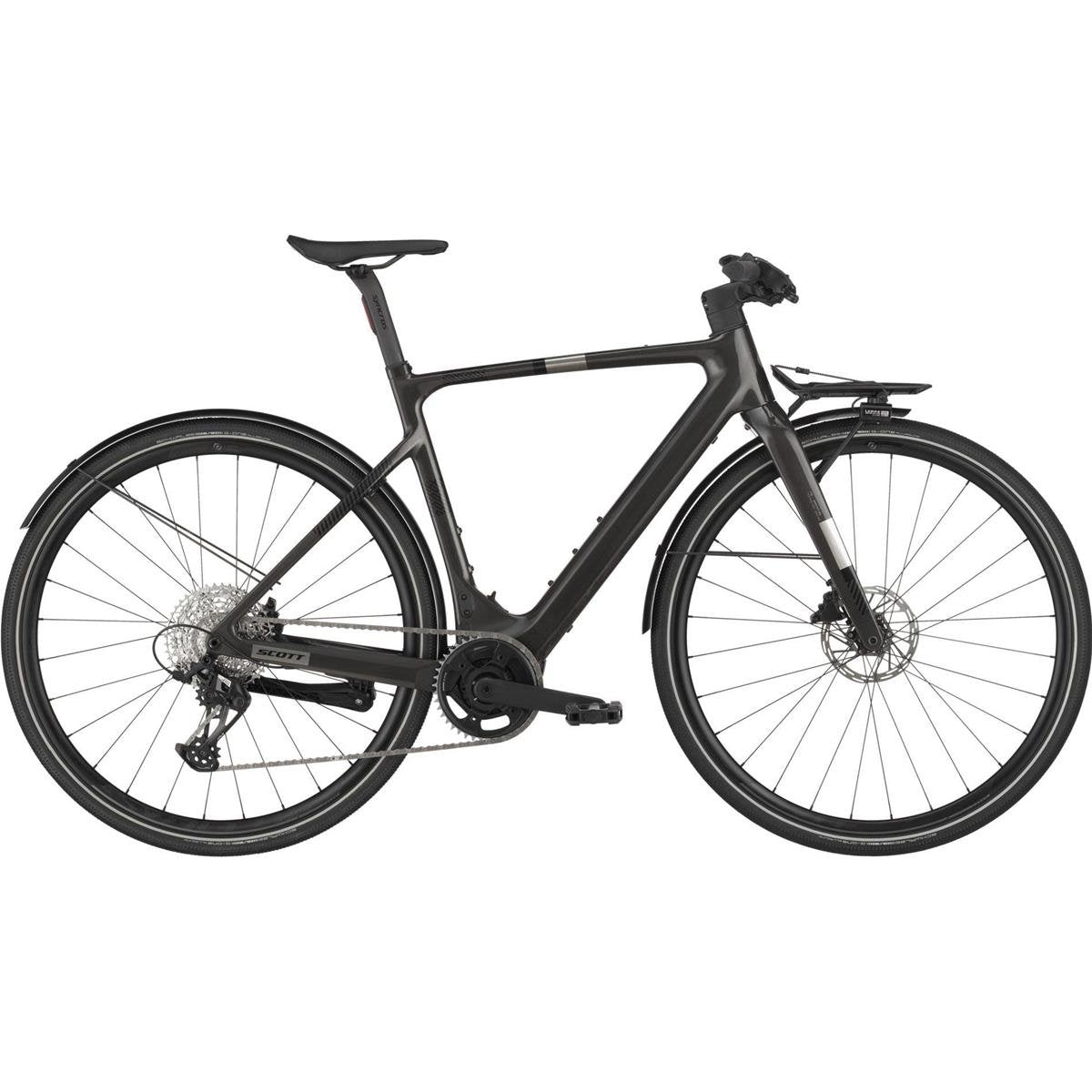 Elcykel Hybrid Scott Silence 20 Carbon Black