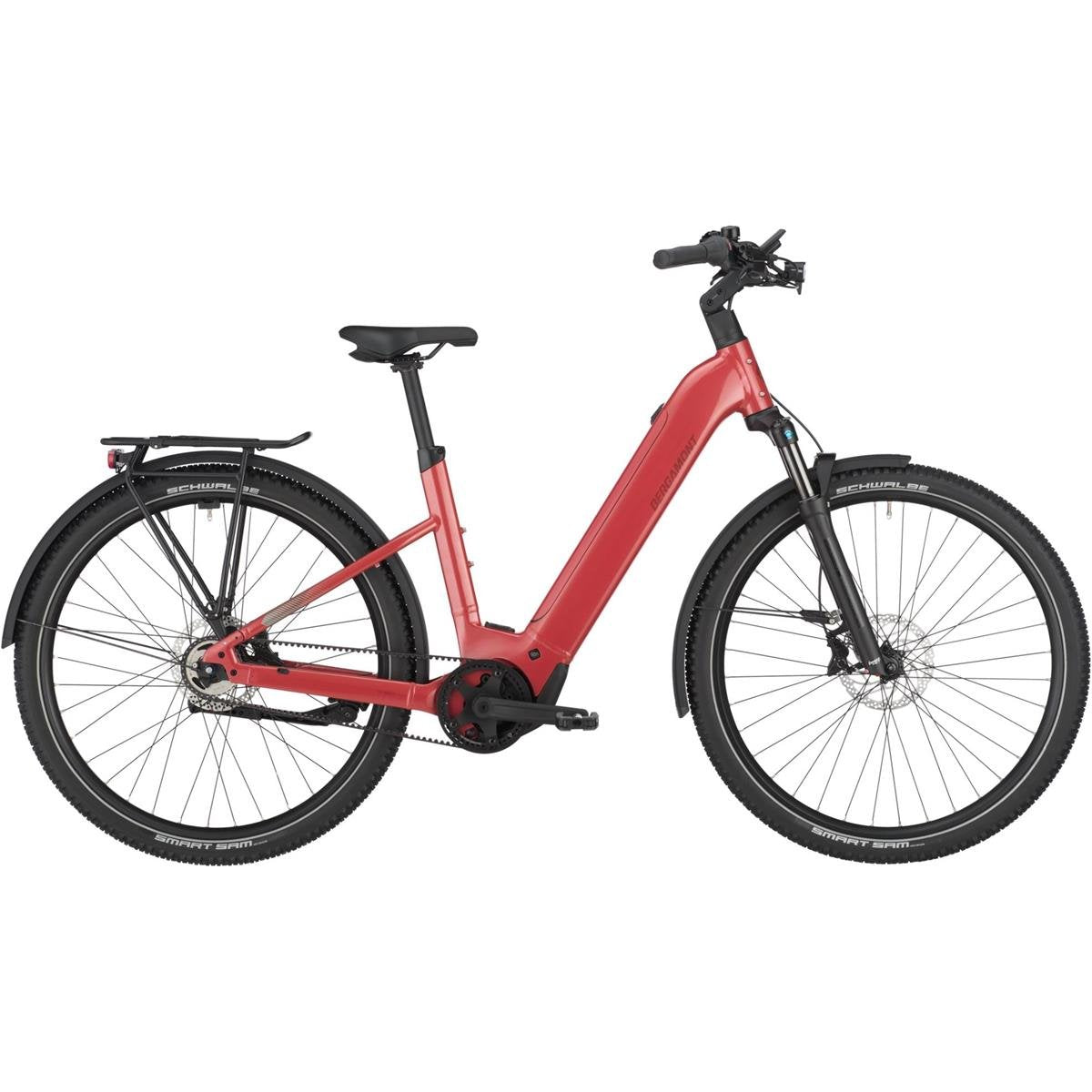 Elcykel SUV Bergamont E-Horizon SUV 20 Belt Wave Metallic Red