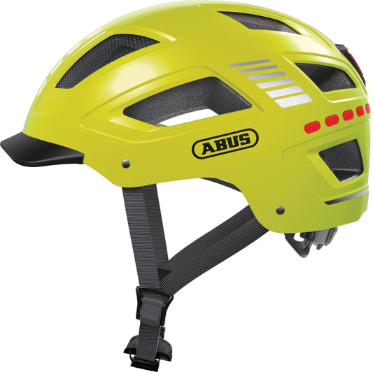 Cykelhjälm Abus Hyban 2.0 LED signal yellow