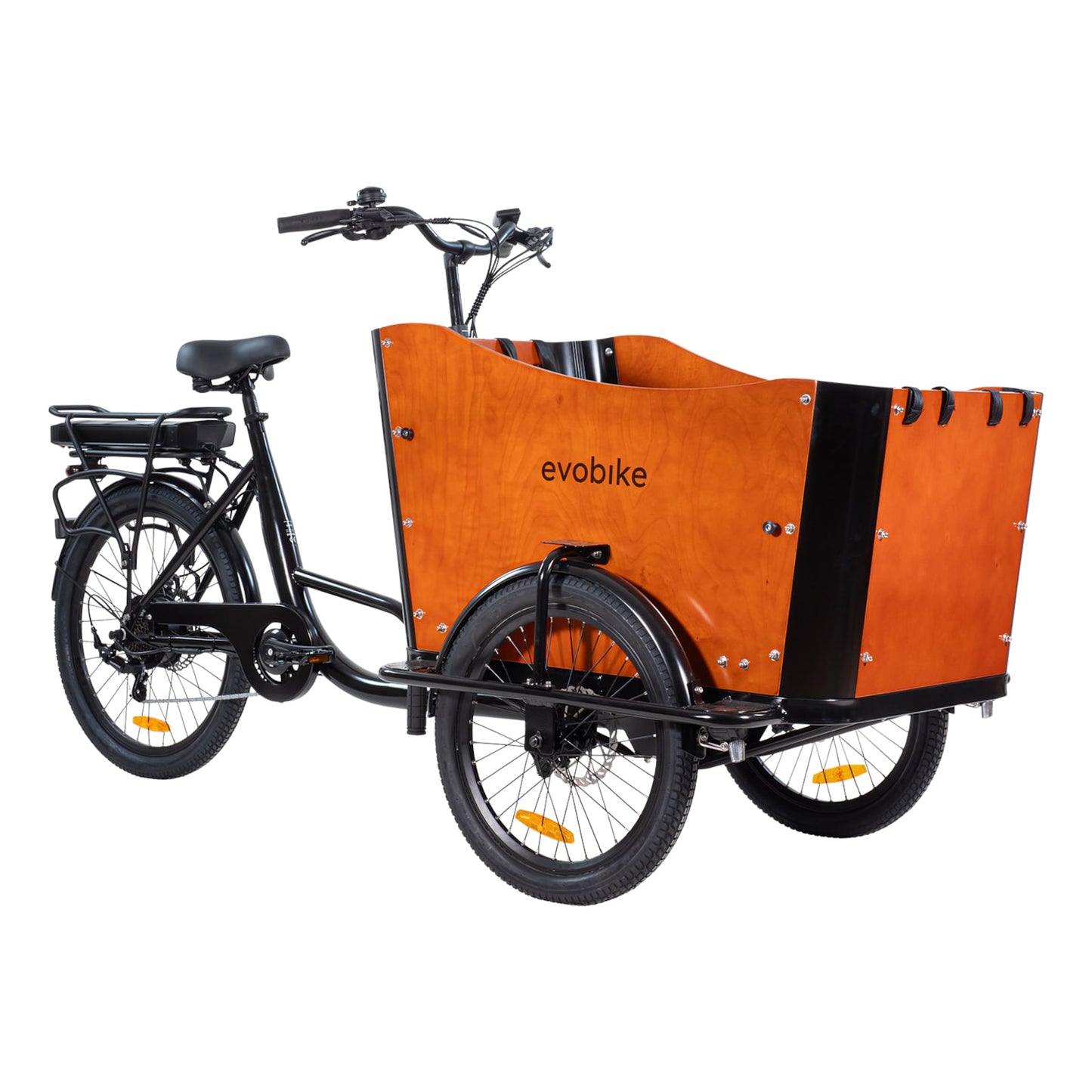 Lådcykel EvoBike Cargo Pro 624 Wh Brun