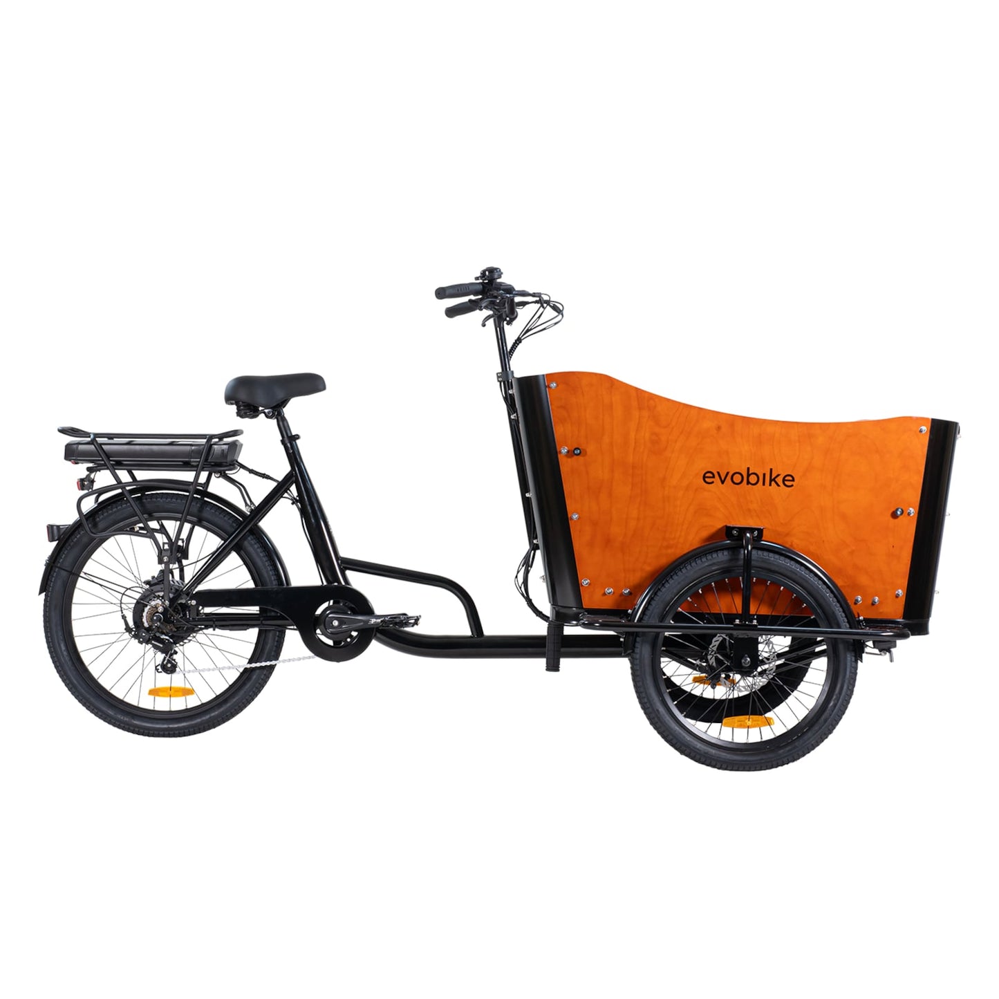 Lådcykel EvoBike Cargo Pro 624 Wh Brun