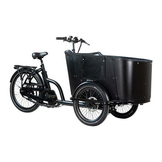 Lådcykel EvoBike Cargo Premium Mid-Drive Svart