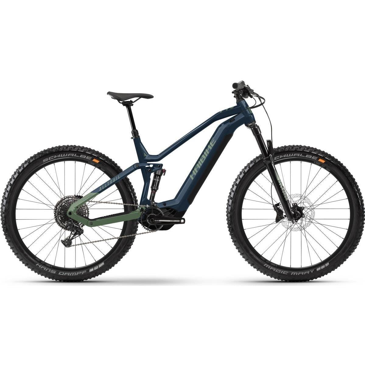 El MTB Haibike AllTrail 9 Blå/Grön